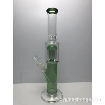 Bongs en verre avec vortex et filtre de type arbre